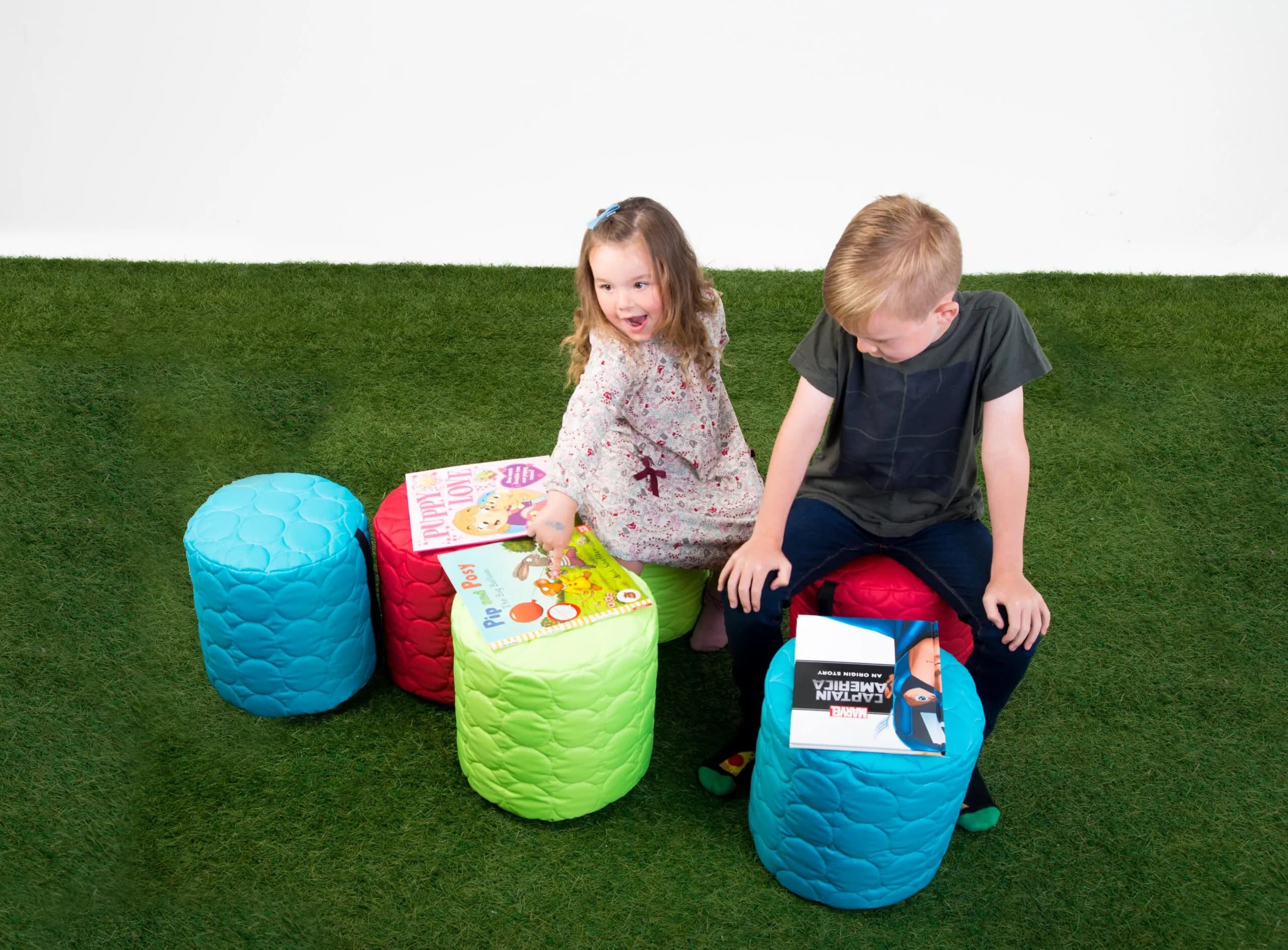 Child Bean Sitting Pods - set of 6 Padded