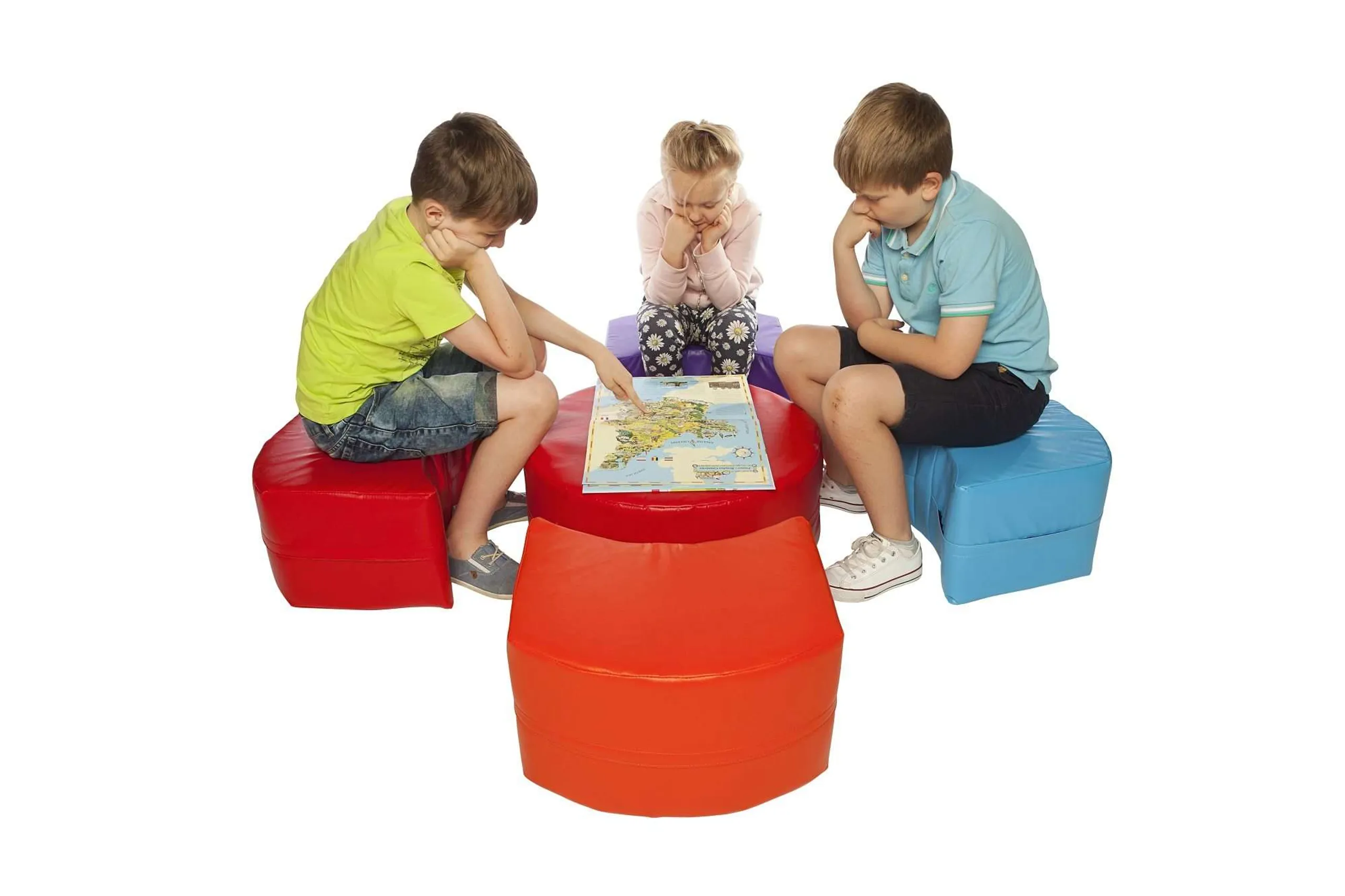 Modular Seating Pod Set - Indoor/Outdoor Polyester