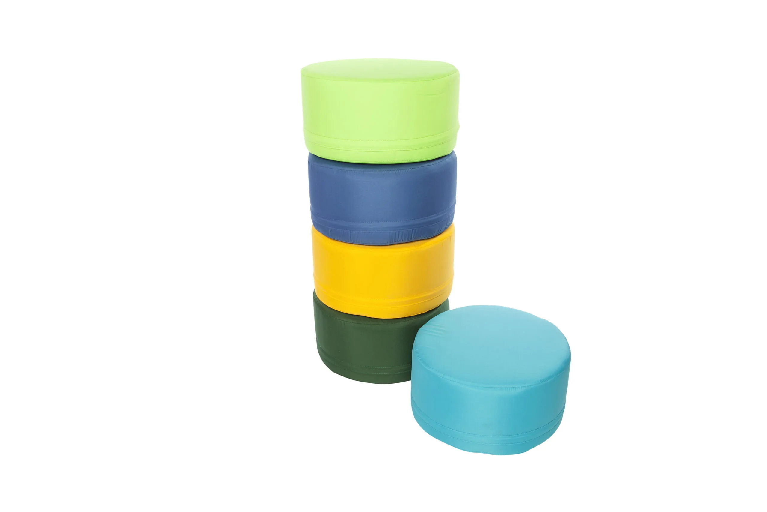 Round Foam Seating Pods - Set of 5 Indoor/Outdoor Polyester