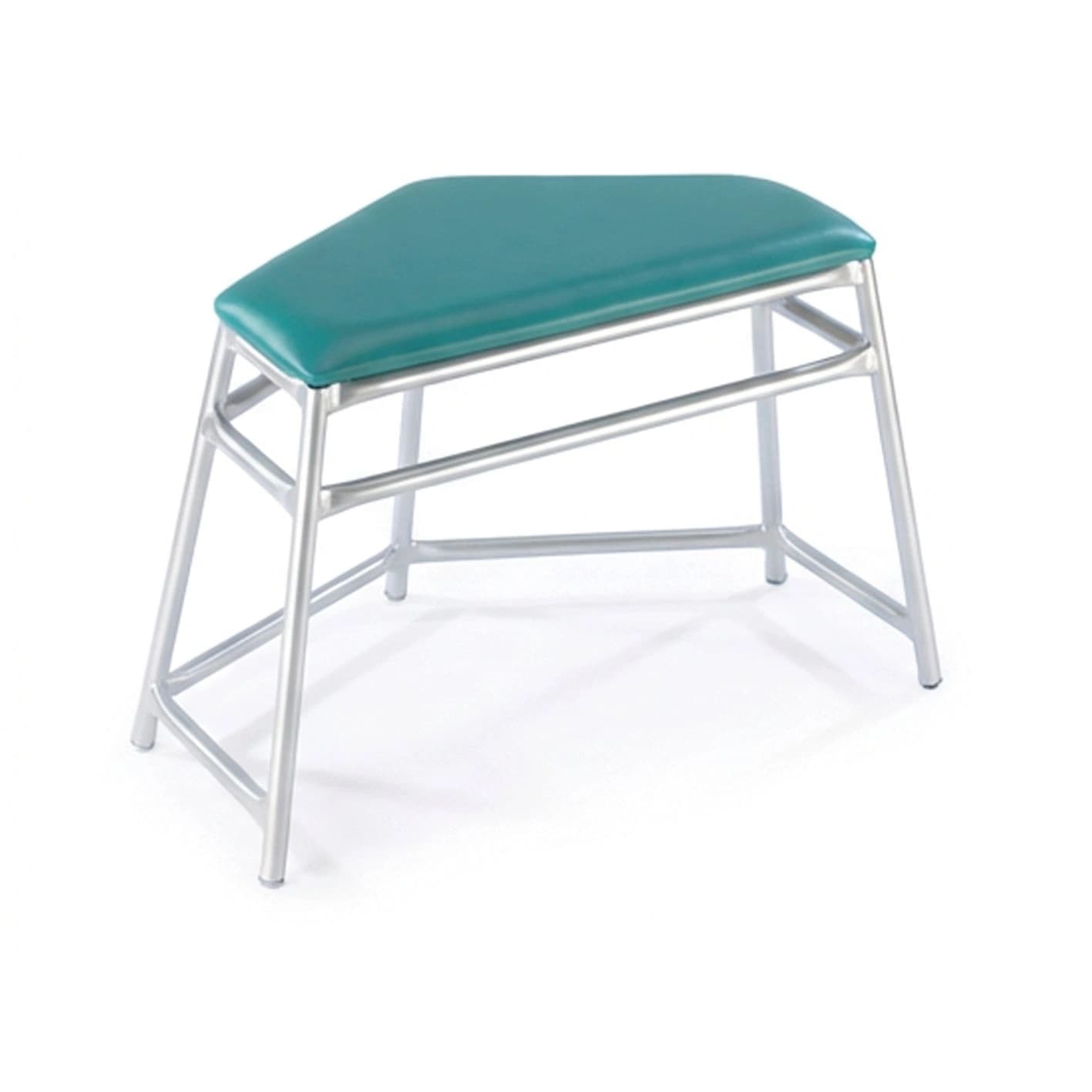 Five-sided agility table with a padded top, aluminium frame and non-marking rubber feet.