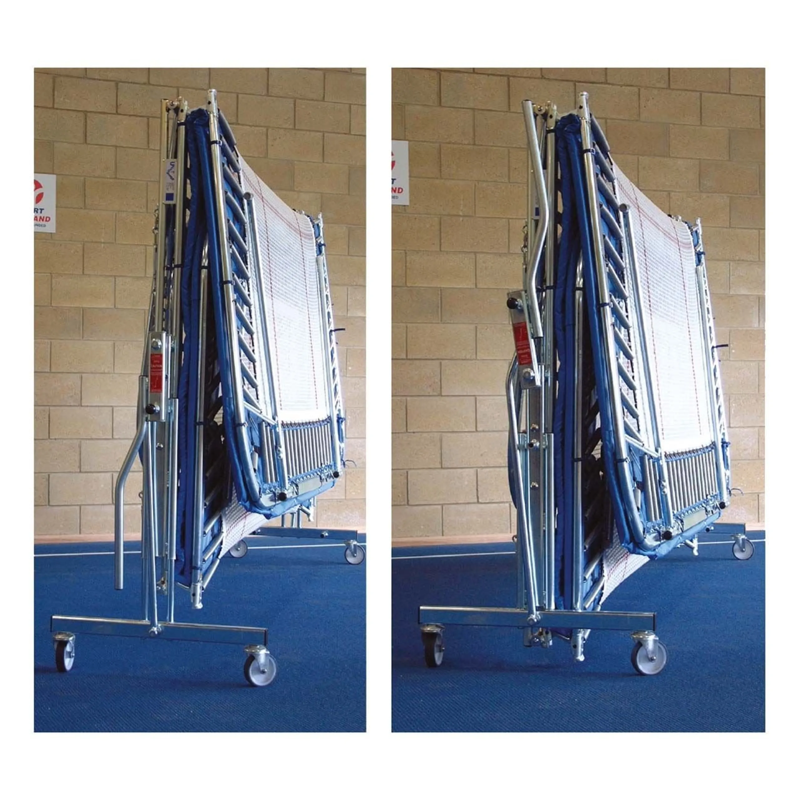 Lift/lower roller stands