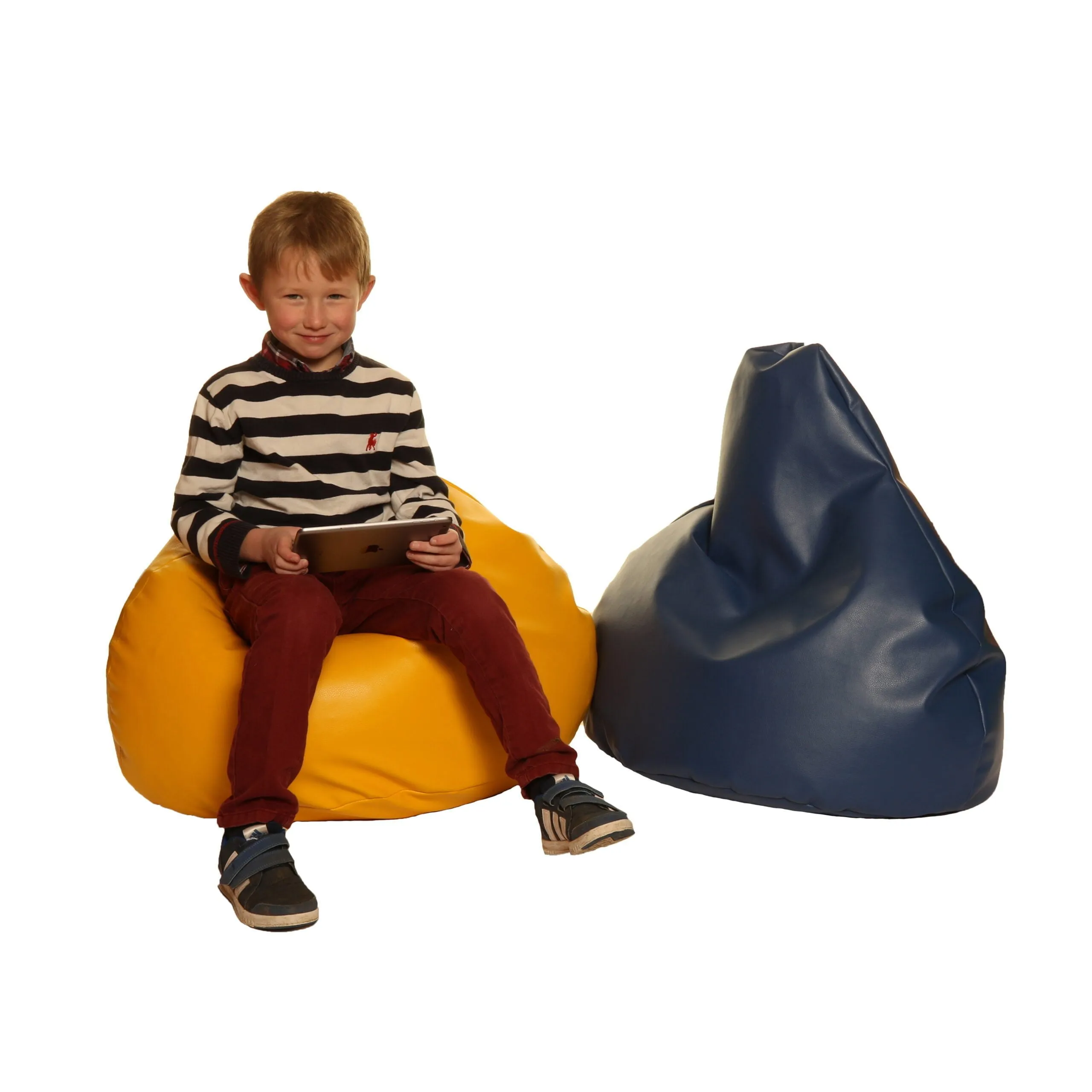 Child Pear Bean Bag -  Faux Leather