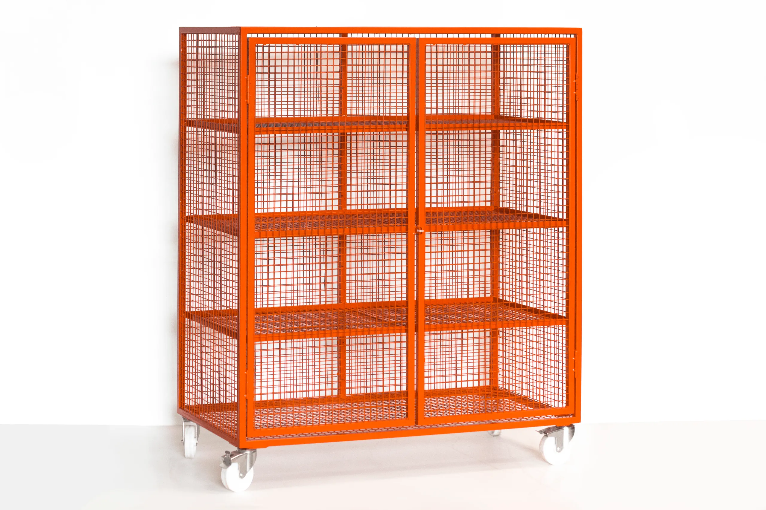 Mesh Lockable Storage Trolley (Large)