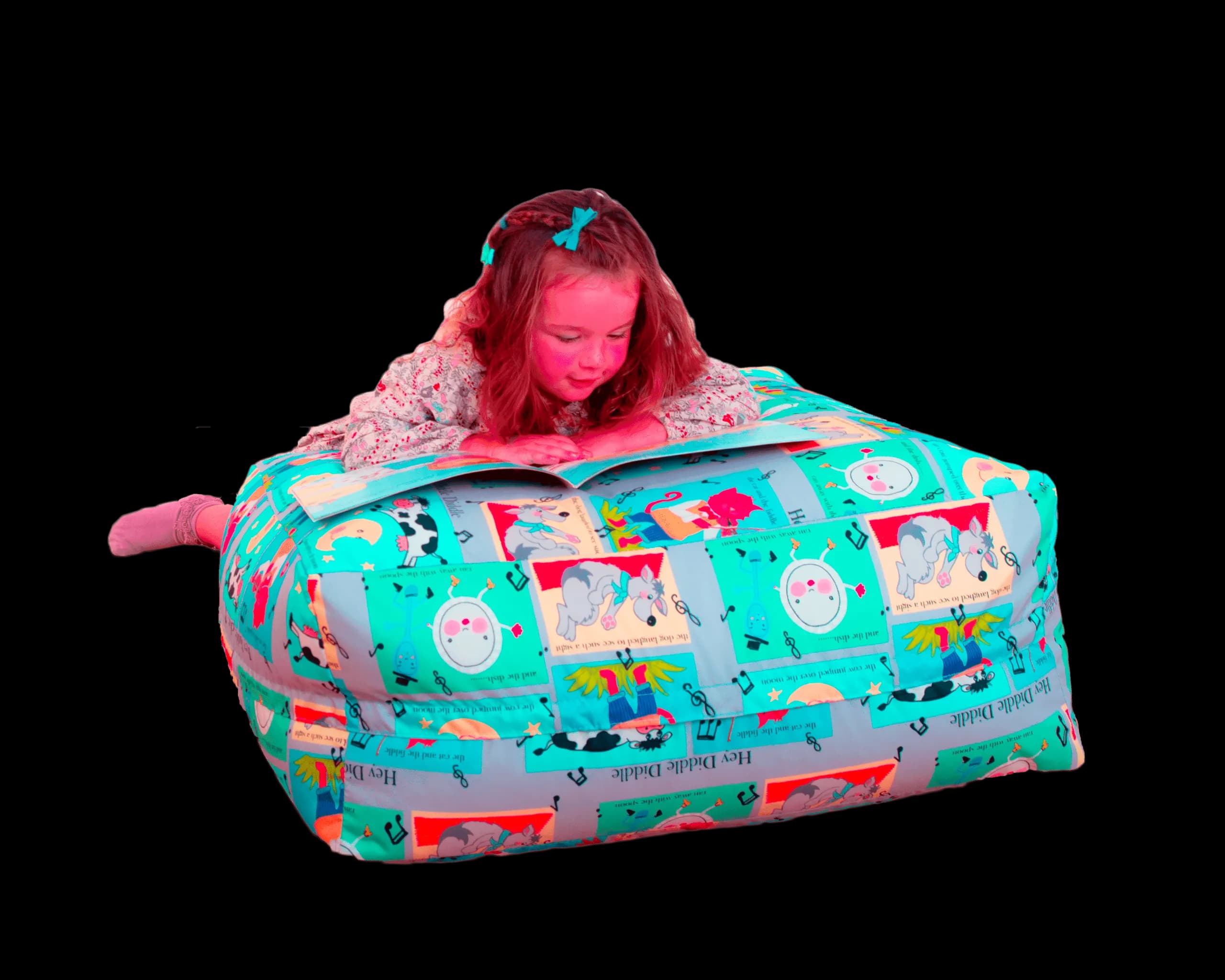 Child Square Bean Bag - Educational