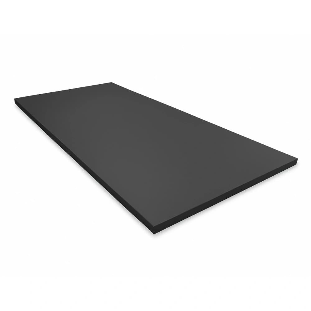 Rectangular high-density foam training mat with smooth surface shown at an angle on a white background.