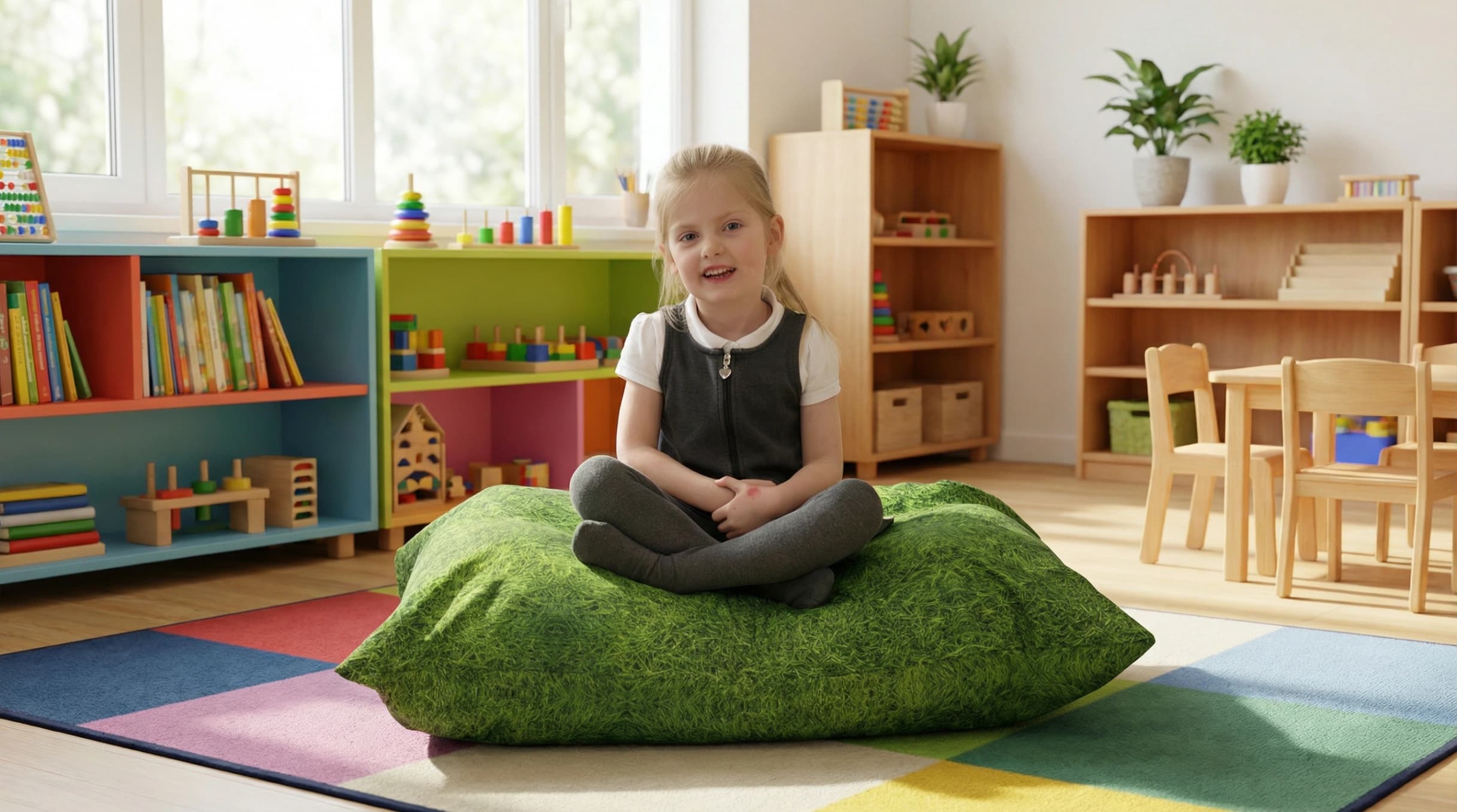 Nature Print Medium Floor Cushion